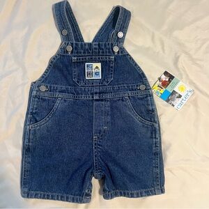 Vintage NWT Carter's Classic Blue Kids Overalls size 9-12M